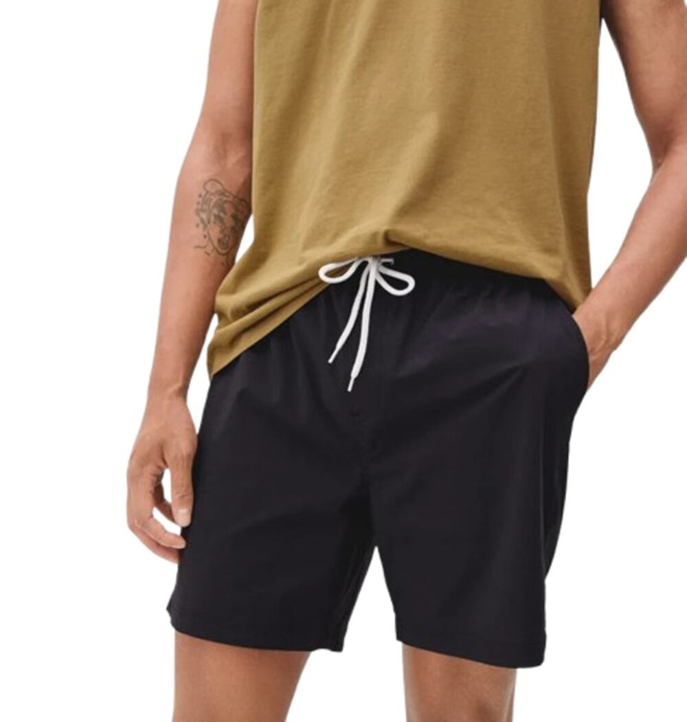 EVERLANE Men's The ReNew Swim Shorts Medium Black Drawstring NWT